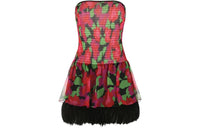 SAINT LAURENT Sleeveless Dresses Women's Red
