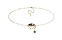 CHANEL Pearl Waist Chains Women's White