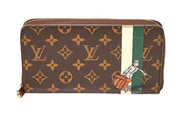 LOUIS VUITTON Coated Canvas Wallet Women's Brown