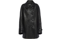 PRADA Leather Jackets Women's Black