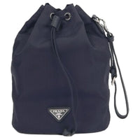 PRADA Fabric Bucket Bags Shoulder Bags Regular Women's Navy