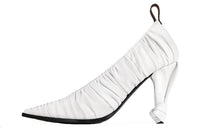 LOUIS VUITTON Slim Heel High Heels 9.5cm Women's White