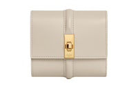 CELINE Calfskin Wallet Small Size Women's Light Stone