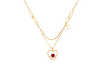 DIOR Necklaces Women's Red