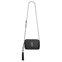 SAINT LAURENT LOU Calfskin Shoulder Bag Women's Black