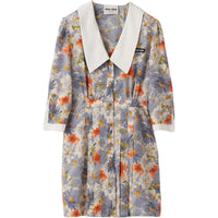 MIU MIU Short-Sleeved Dresses Women's Multicolor