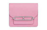 HERMES Roulis Sheepskin Wallet Women's X9 Chrysanthemum Purple