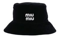 MIU MIU Cotton Bucket Hats Women's Black