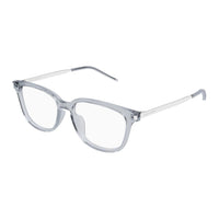 SAINT LAURENT Acetate Irregular Shape Eyeglass Frames Unisex Gray