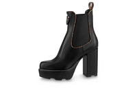 LOUIS VUITTON Short Chelsea Boots Women's Black