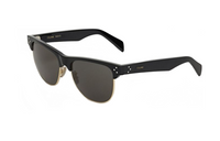 CELINE Acetate Metal Browline Sunglasses Women's Black