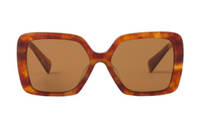 MIU MIU Tortoiseshell Logo-arm Sunglasses