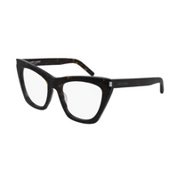 SAINT LAURENT Acetate Butterfly Eyeglass Frames Women's Black