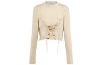 PRADA Crop Tops Women's Beige