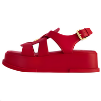 LOUIS VUITTON Maya Strap Sandals 5cm Women's Red