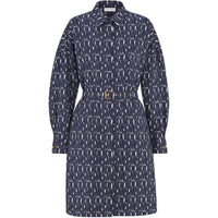 DIOR Long Sleeved Dress Women's Blue