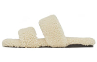SAINT LAURENT Slide Slippers Women's White