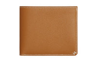 HERMES Evercolor Calfskin Wallet Women's 1H Toffee