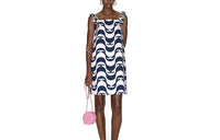 CHANEL Sleeveless Dress Women's Navy