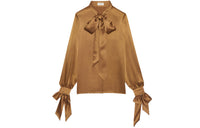 SAINT LAURENT Long sleeve Pussy bow Blouse
