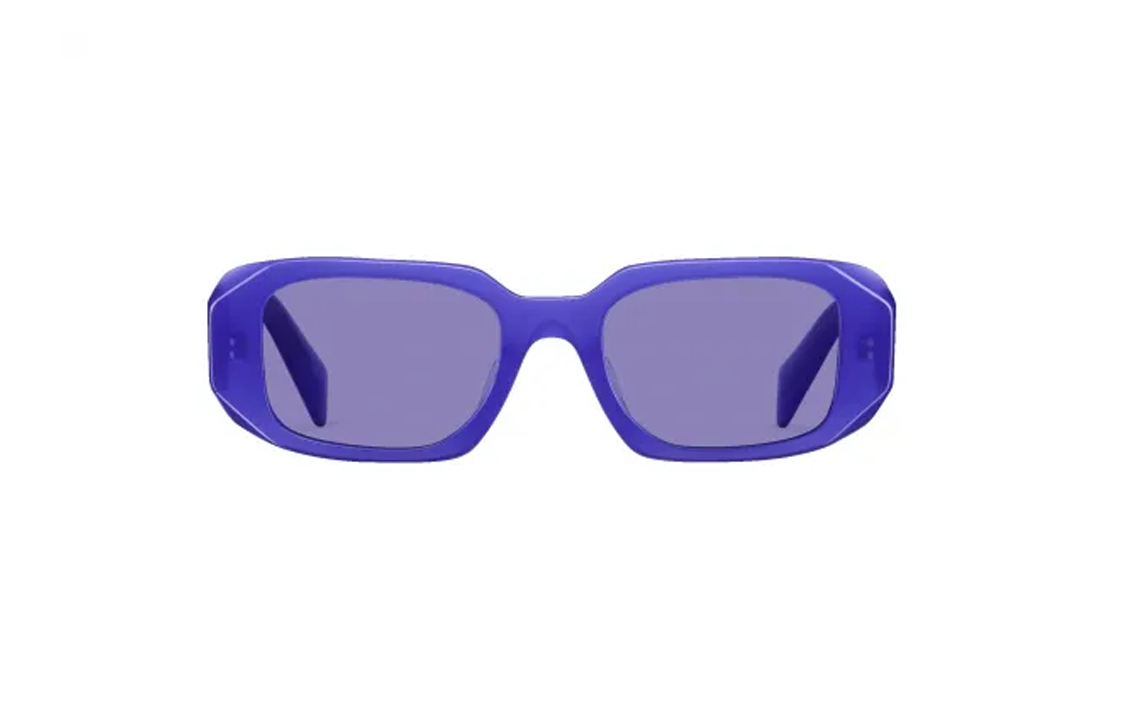 PRADA Acetate Square Sunglasses Unisex Purple