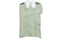 PRADA Fringed Organza Blouse