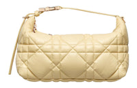 DIOR DiorTravel Calfskin Clutch Medium Size Women's Light Yellow