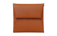 HERMES Bastia Epsom Calfskin Wallet Women's Gingerbread