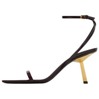 SAINT LAURENT Lee Strap Sandals 7.5cm Women's Ice Chestnut