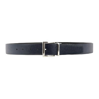 PRADA Calfskin Leather Belts Unisex Black Width 3.3CM