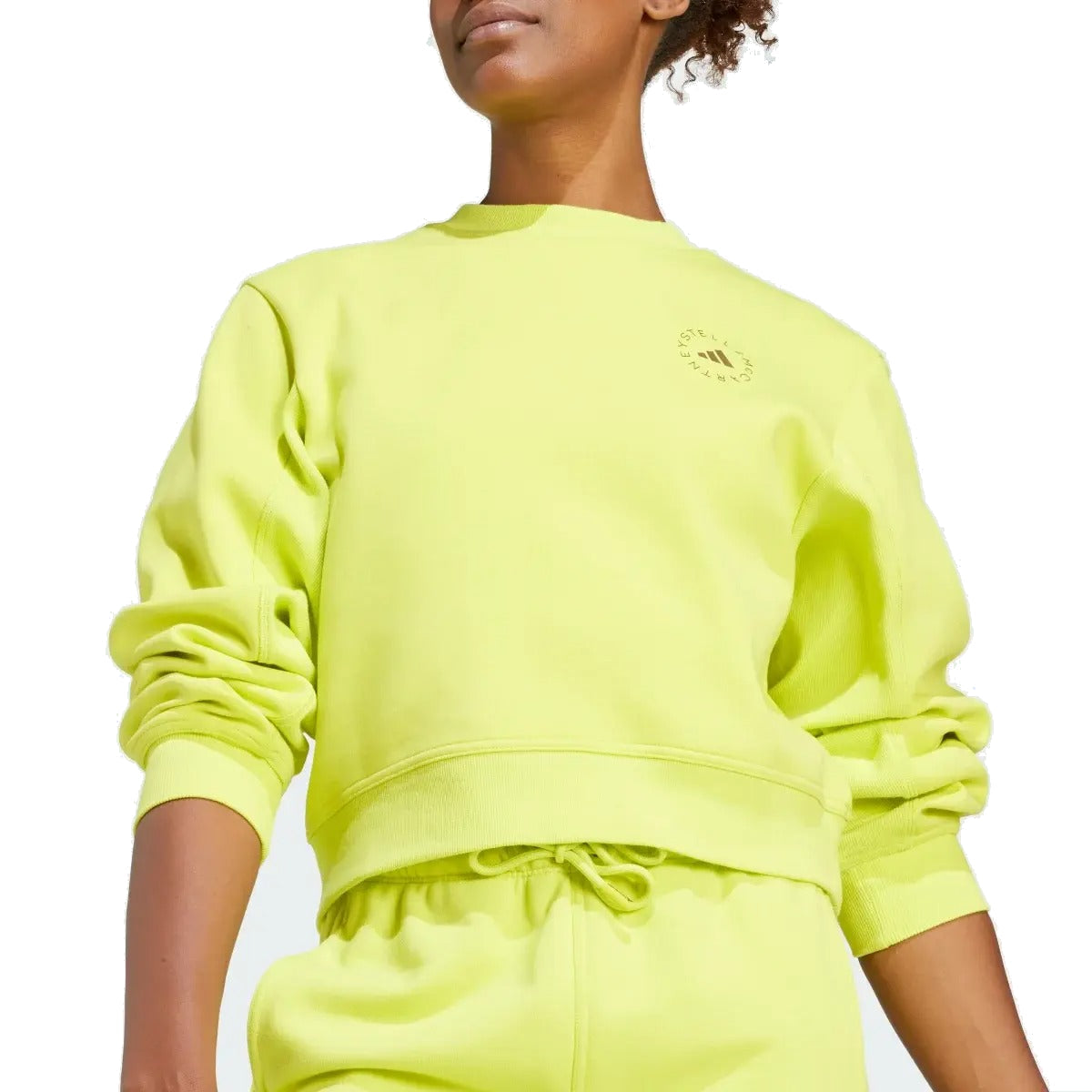 (WMNS) adidas by Stella McCartney Sportswear Sweatshirt Asia Sizing 'Green' IJ0591