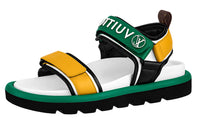 LOUIS VUITTON Pillow Strap Sandals Women's Yellow Green