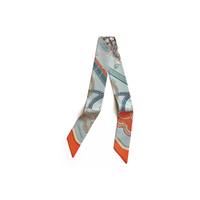 HERMES Silk Silk Scarves Women's Blue