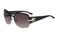 DIOR Acetate Irregular Shape Sunglasses Women's Black