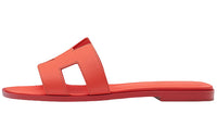 HERMES Oran Stylish Sandals Women's Orange Red