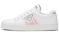 PRADA Low Top Skateboard Shoes Women's White Pink