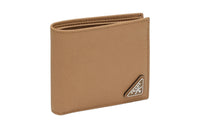 PRADA Leather Wallet Men's Camel