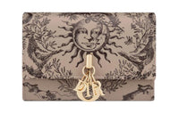 DIOR Calfskin Wallet Women's Beige