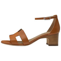 HERMES Encens Strap Sandals 5cm Women's Brown