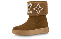 LOUIS VUITTON Short Snow Boots Women's Brown