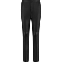 DIOR 30 Montaigne Leather Pants Women's Black