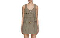 MIU MIU Sleeveless Dress Women's Khaki
