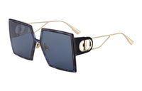 DIOR Plate And Metal Frame Irregular Shape Sunglass Women's