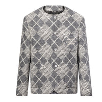 LOUIS VUITTON Chic Collarless Wool Jacket