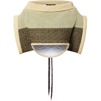 LOUIS VUITTON Quilted Accent Boxy Bateau Crop Top Crop Tops Women's Multicolor