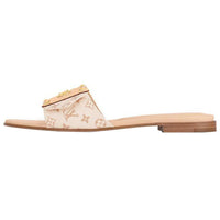 LOUIS VUITTON Slide Slippers Women's Beige