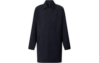 LOUIS VUITTON Technical Wool Raincoat Coats Men's Navy