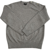 CHANEL Cashmere Sweater Women's Gray