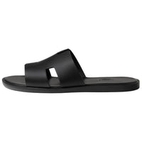 HERMES Slide Slippers Men's Black