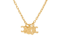 CELINE Brass Necklaces Women's Gold